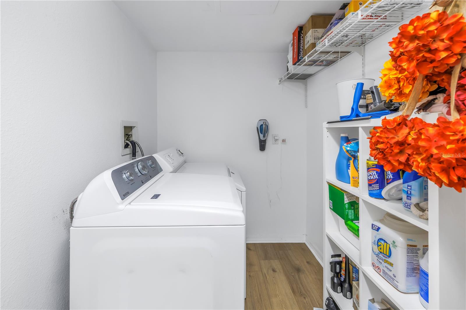 Spacious walk in laundry room