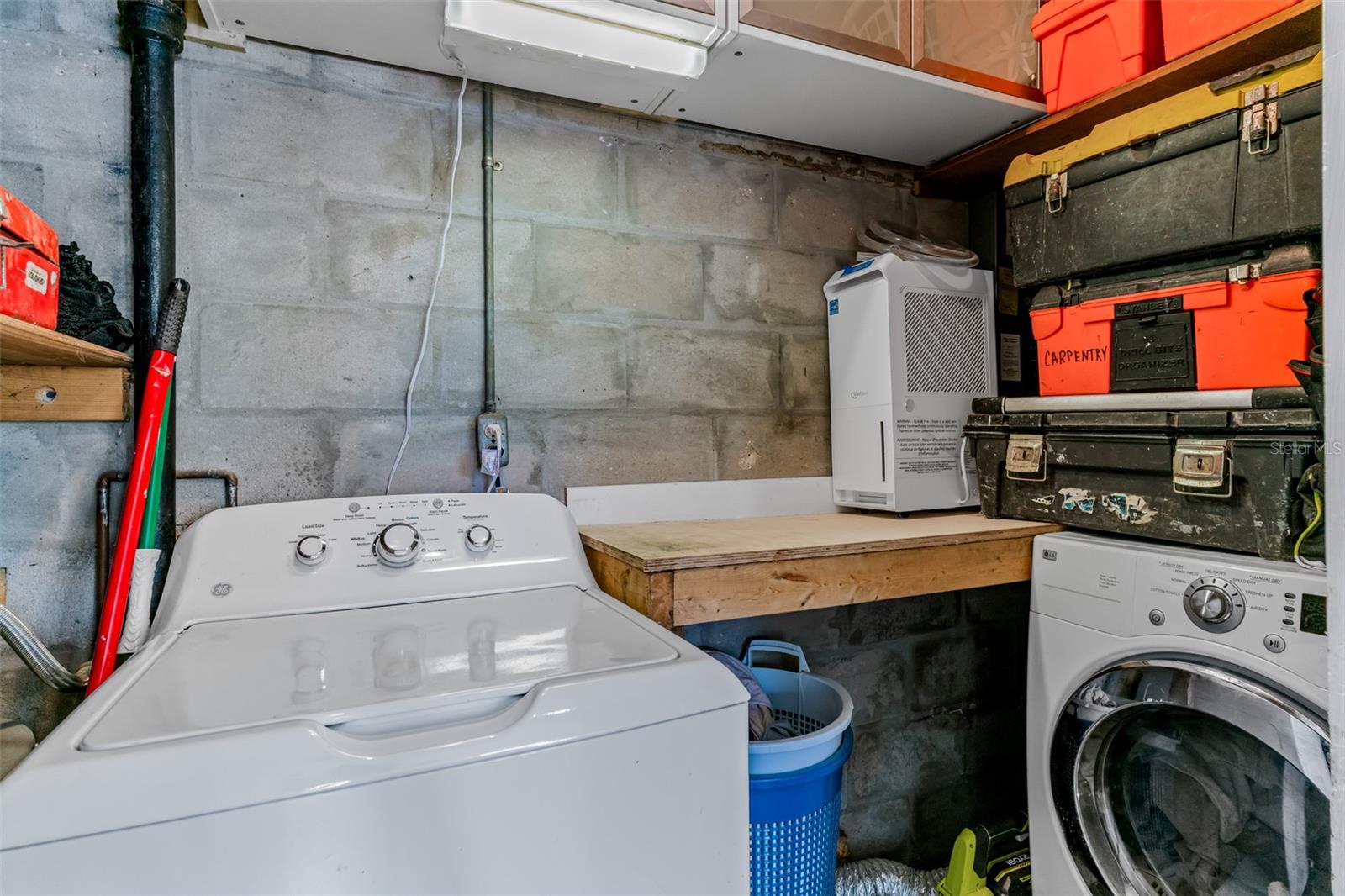 Laundry in garage