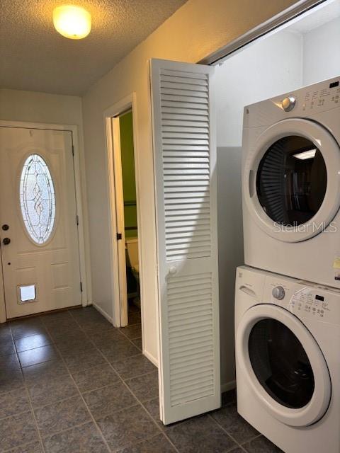 utility closet down - washer & dryer stay