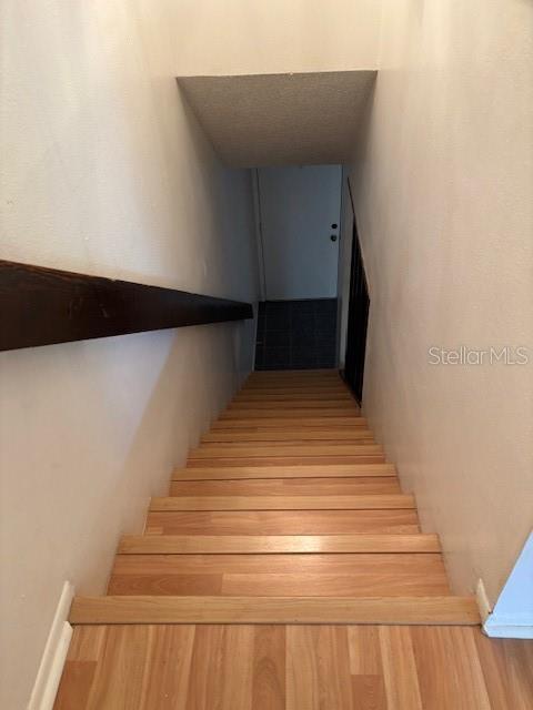 stairway to 2 bedrooms & 2 baths