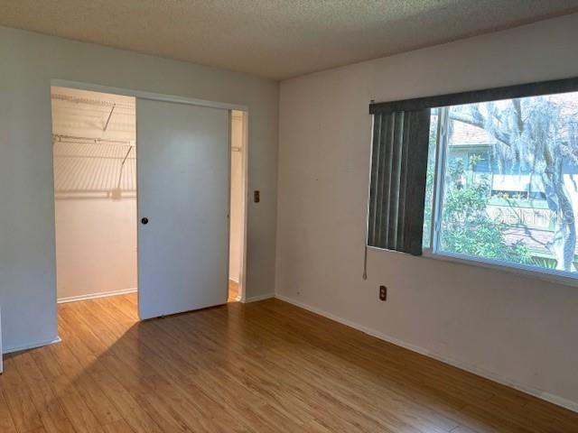 bedroom #2 - built in closet - wood floors