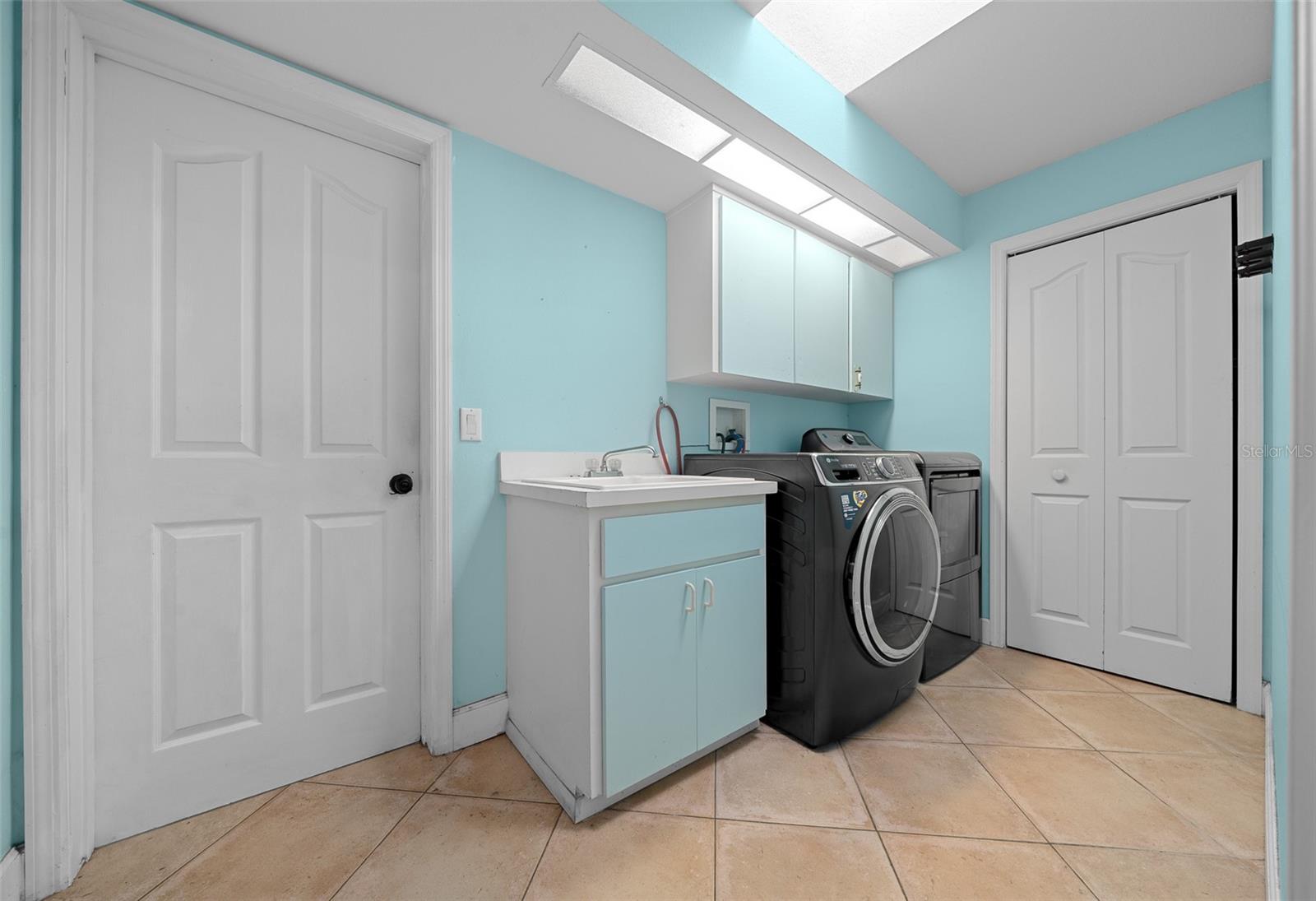 inside laundry room