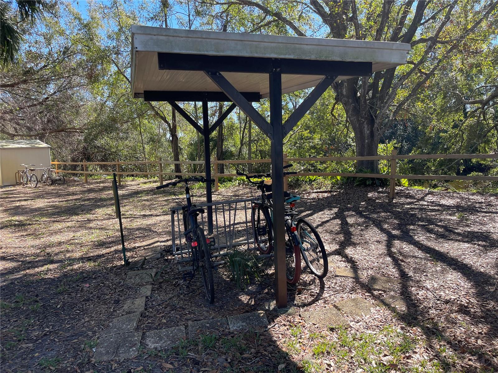 1 of many community bike racks