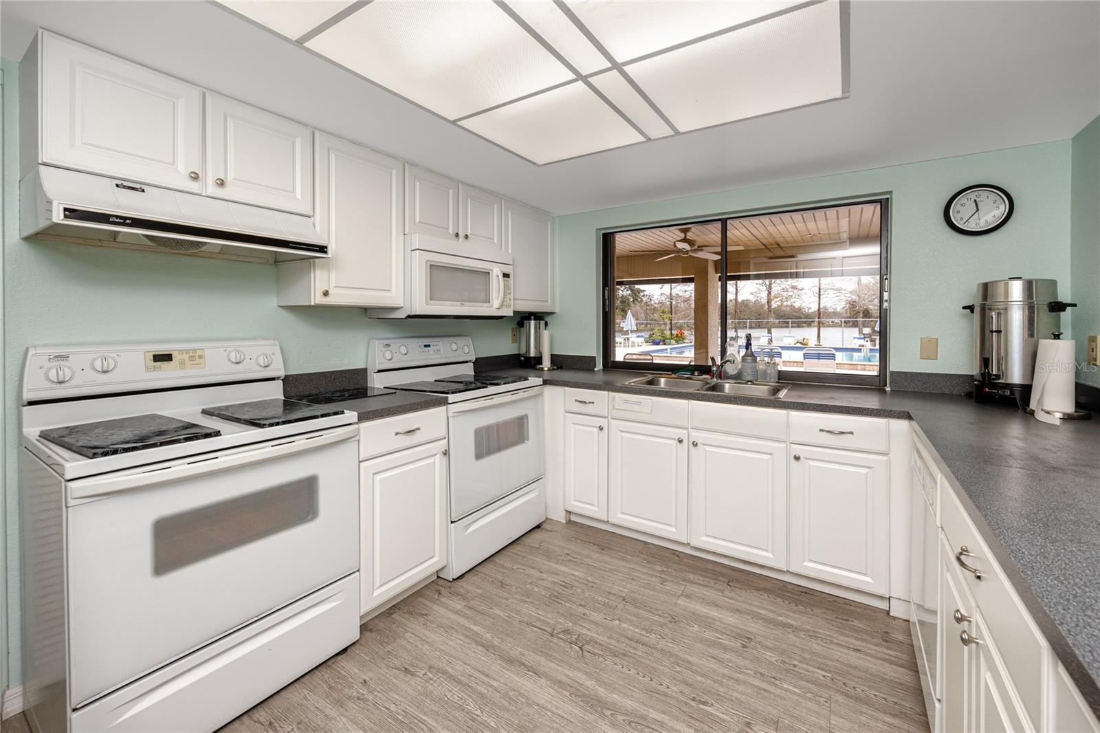 Kitchen inside the clubhouse