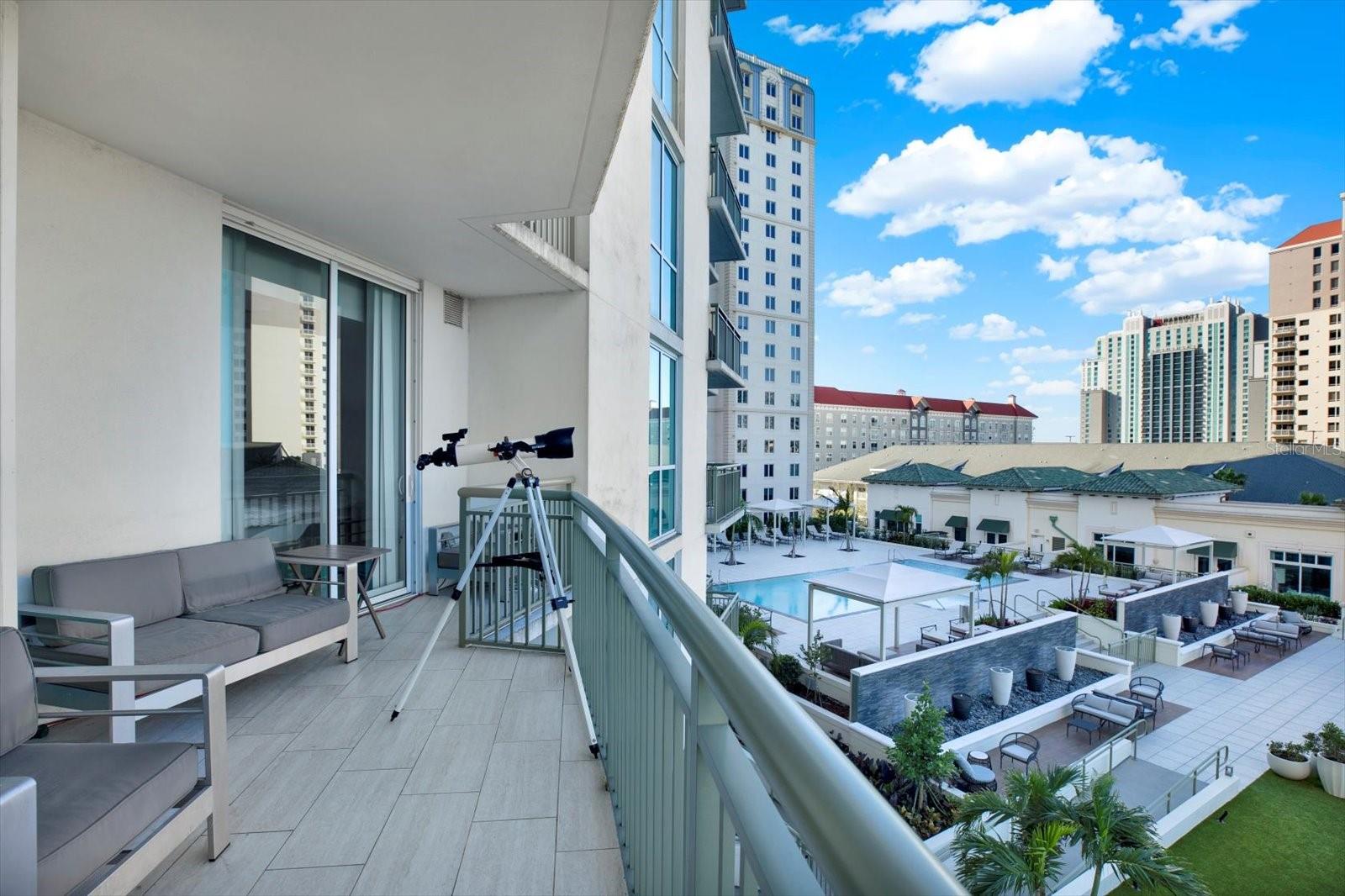 Pool view Balcony