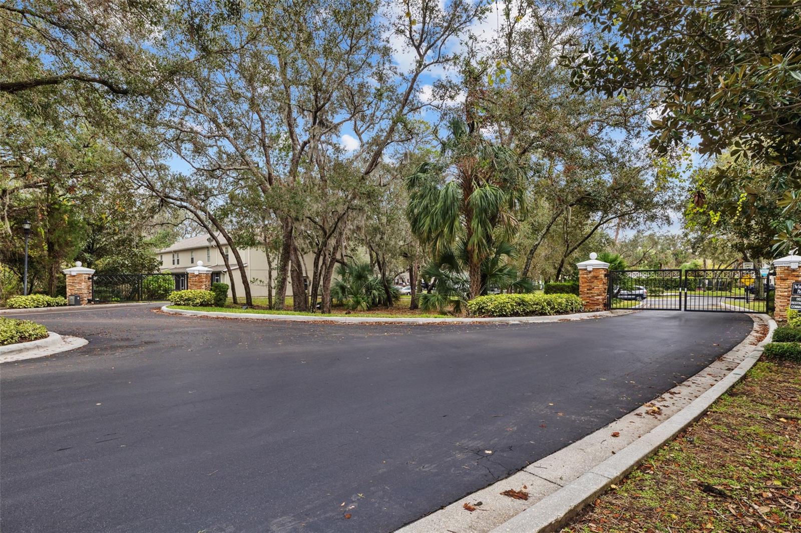 Driveway into community