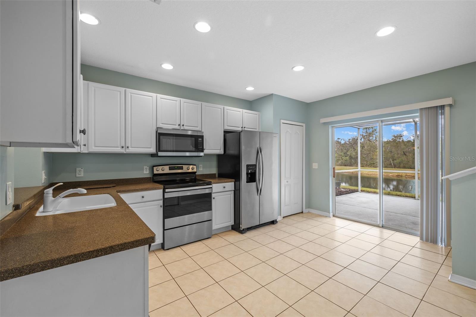 Kitchen with view to the lanai