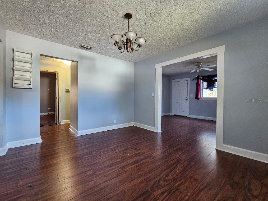 living room from front door