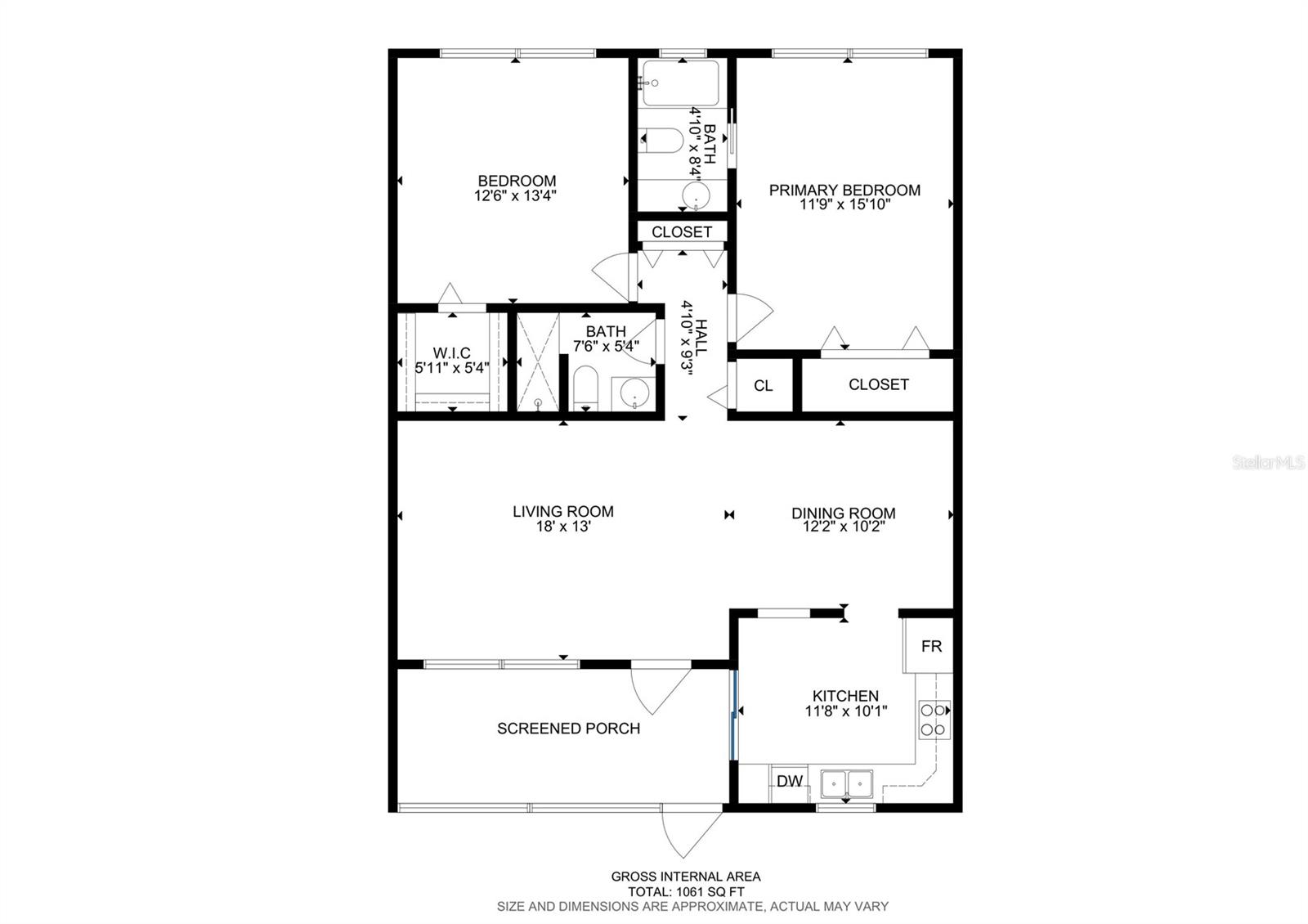 Spacious floor plan.