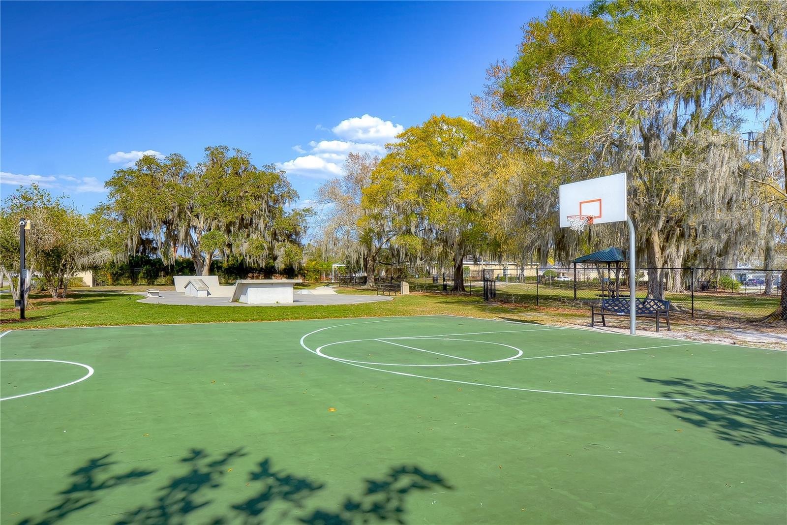 Basketball courts!