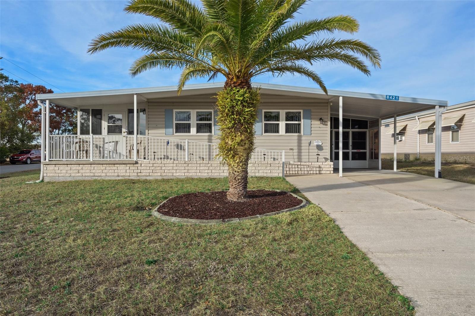 The Front of the Home is Beautifully Landscaped