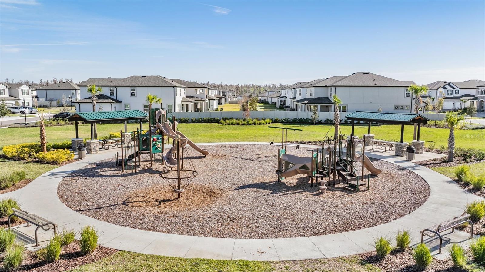 Playground w/covered areas