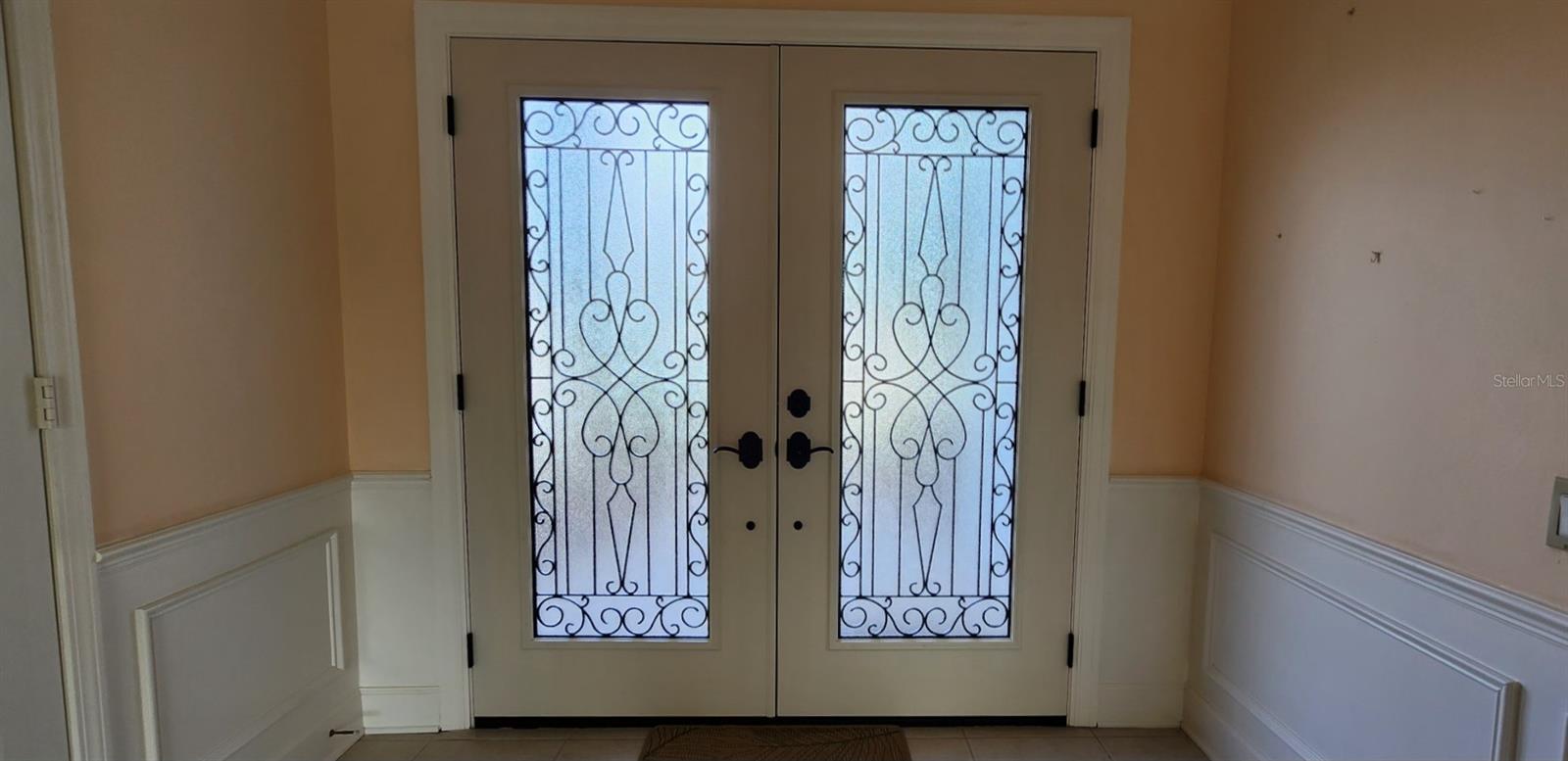 Double door entrance