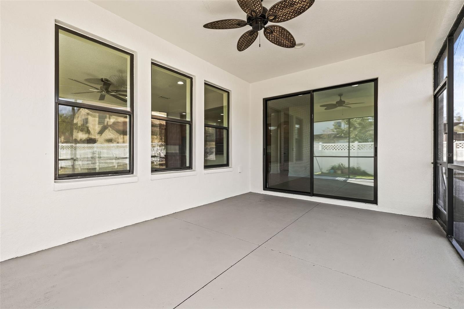 Lanai looking toward the living area and dinette space.