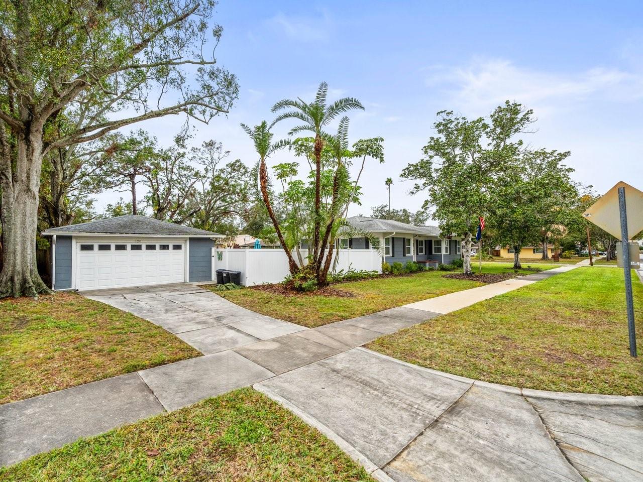 Detached two car garage