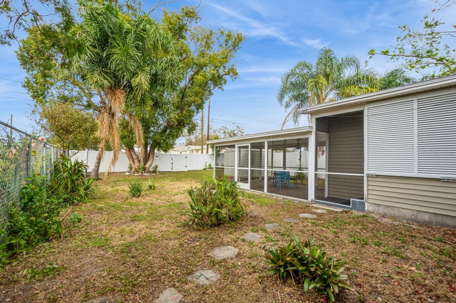 Screened-in carport