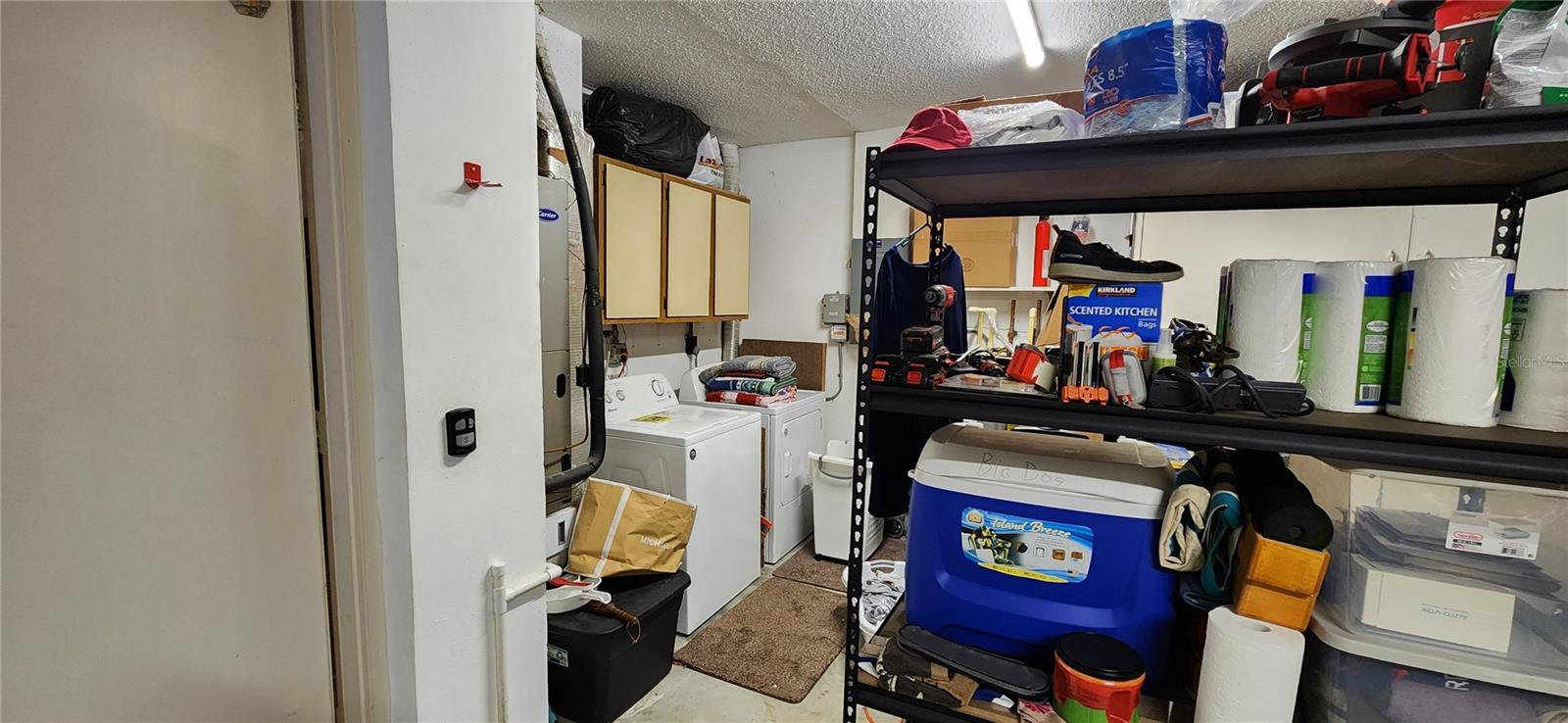 Garage interior -washer . dryer