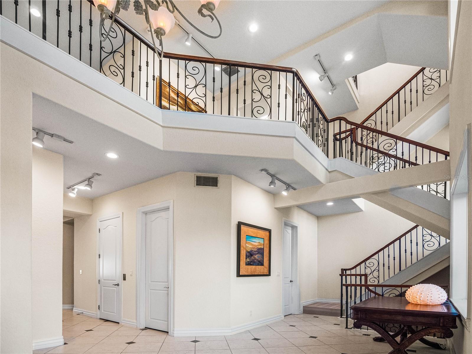 Stunning Elegant Staircase and Foyer,