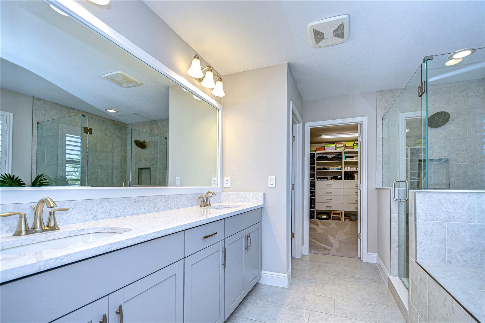 Primary bath with double sinks!