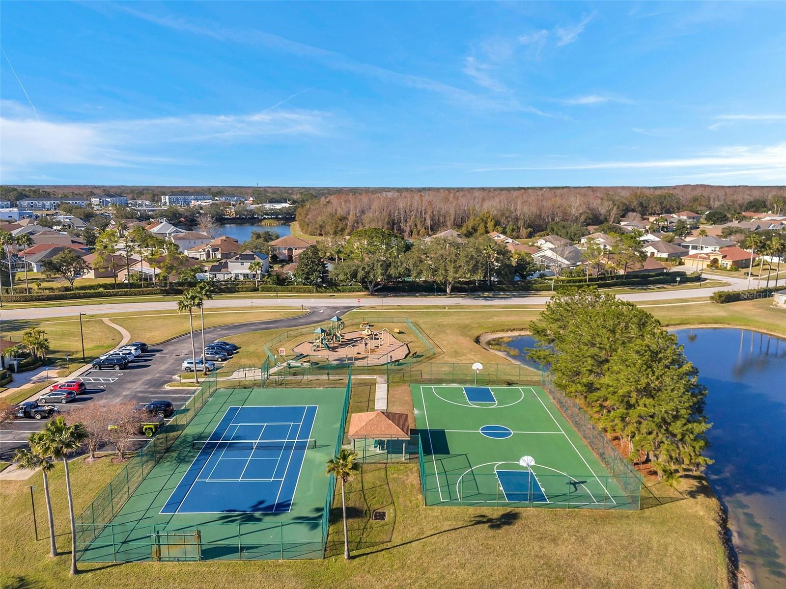 Community Tennis and Basketball courts