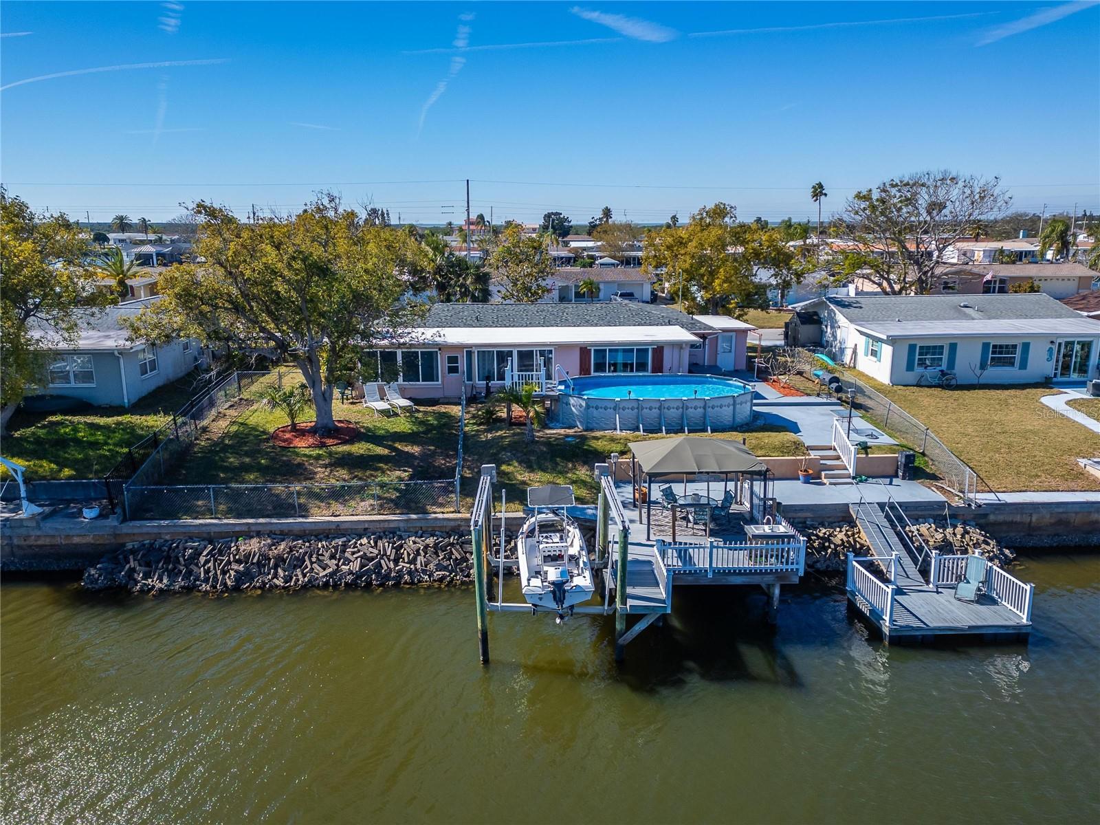 Drone View Boat Dock / Decks