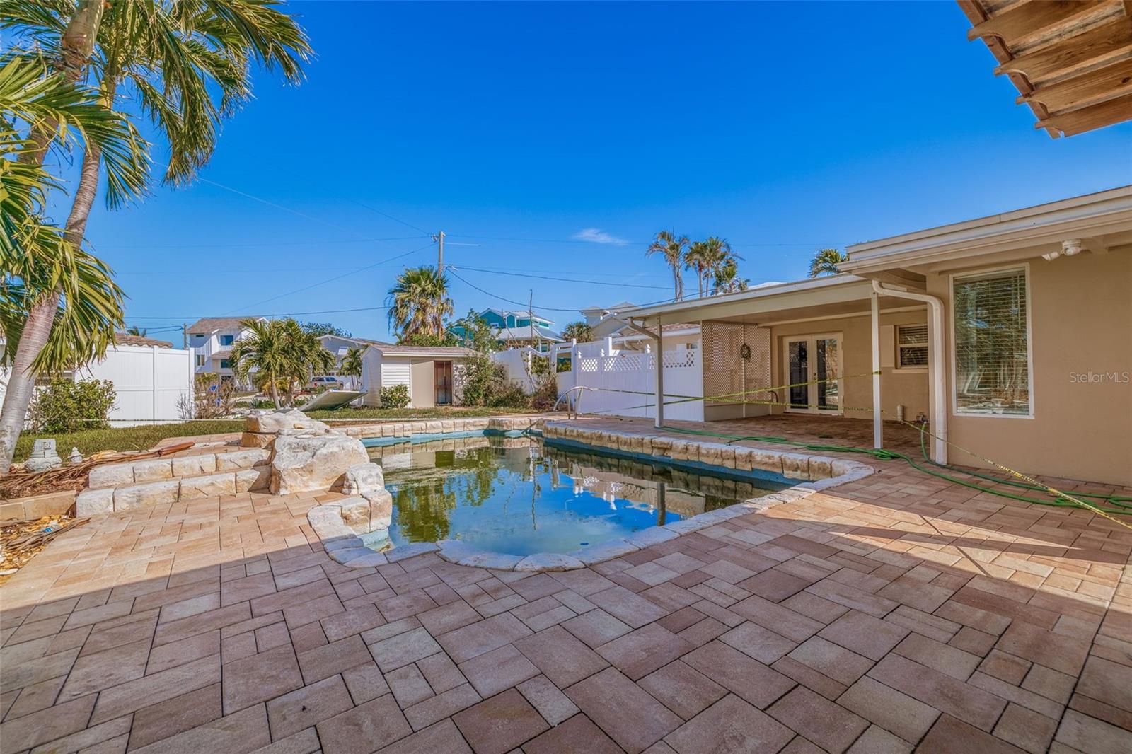 Back yard pool.