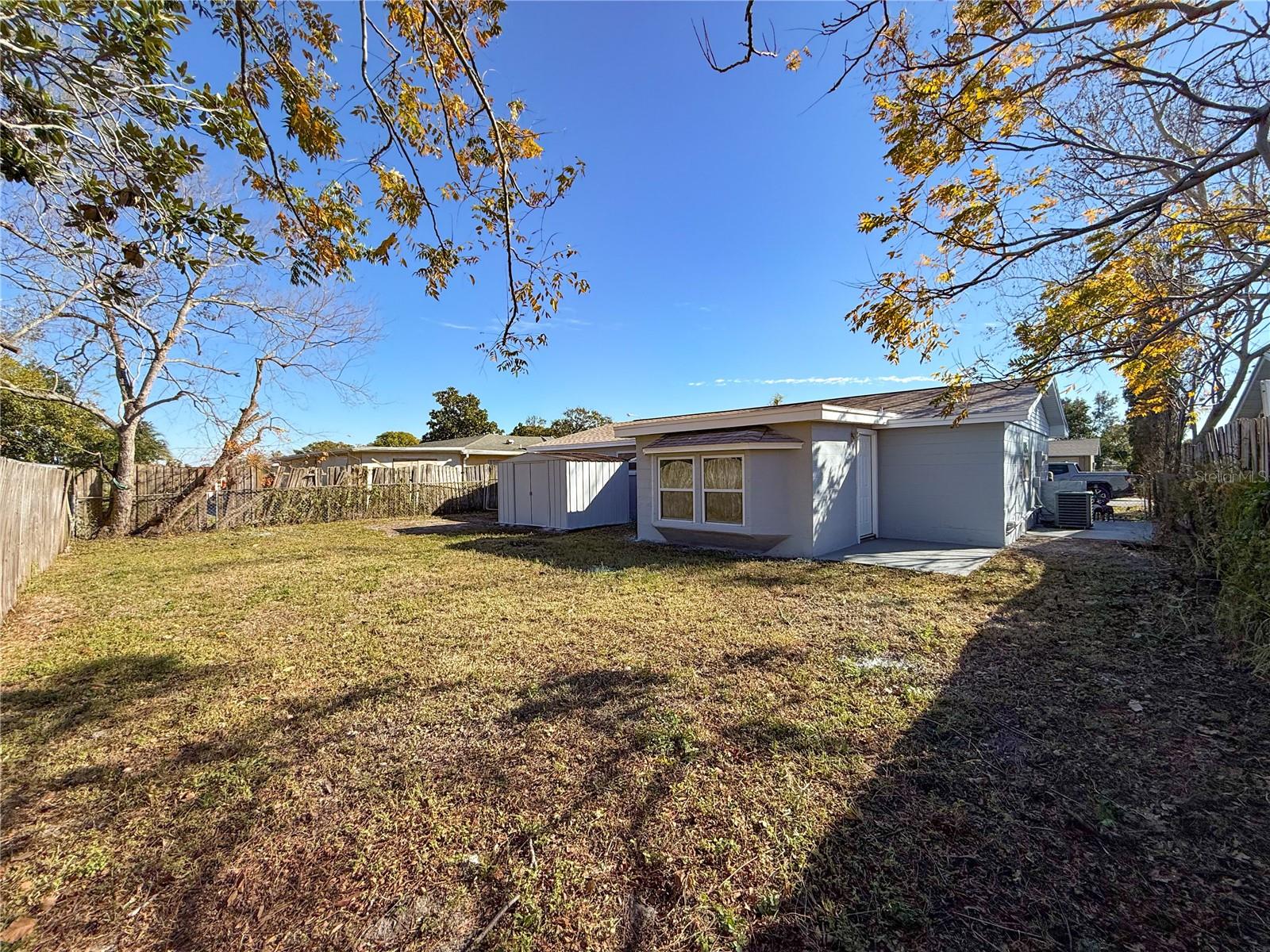 Large Fenced Back Yard