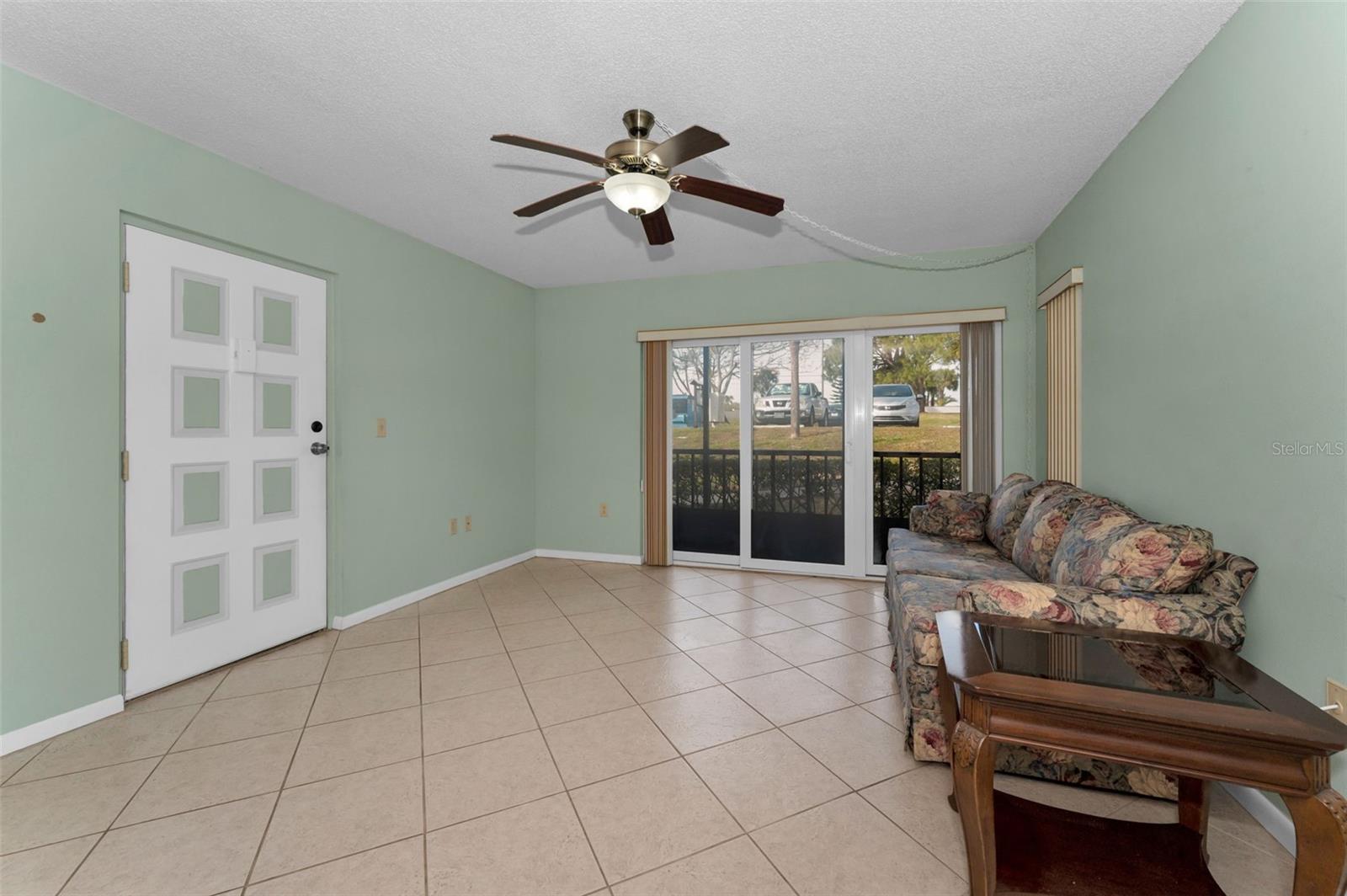 View of Living room and front door