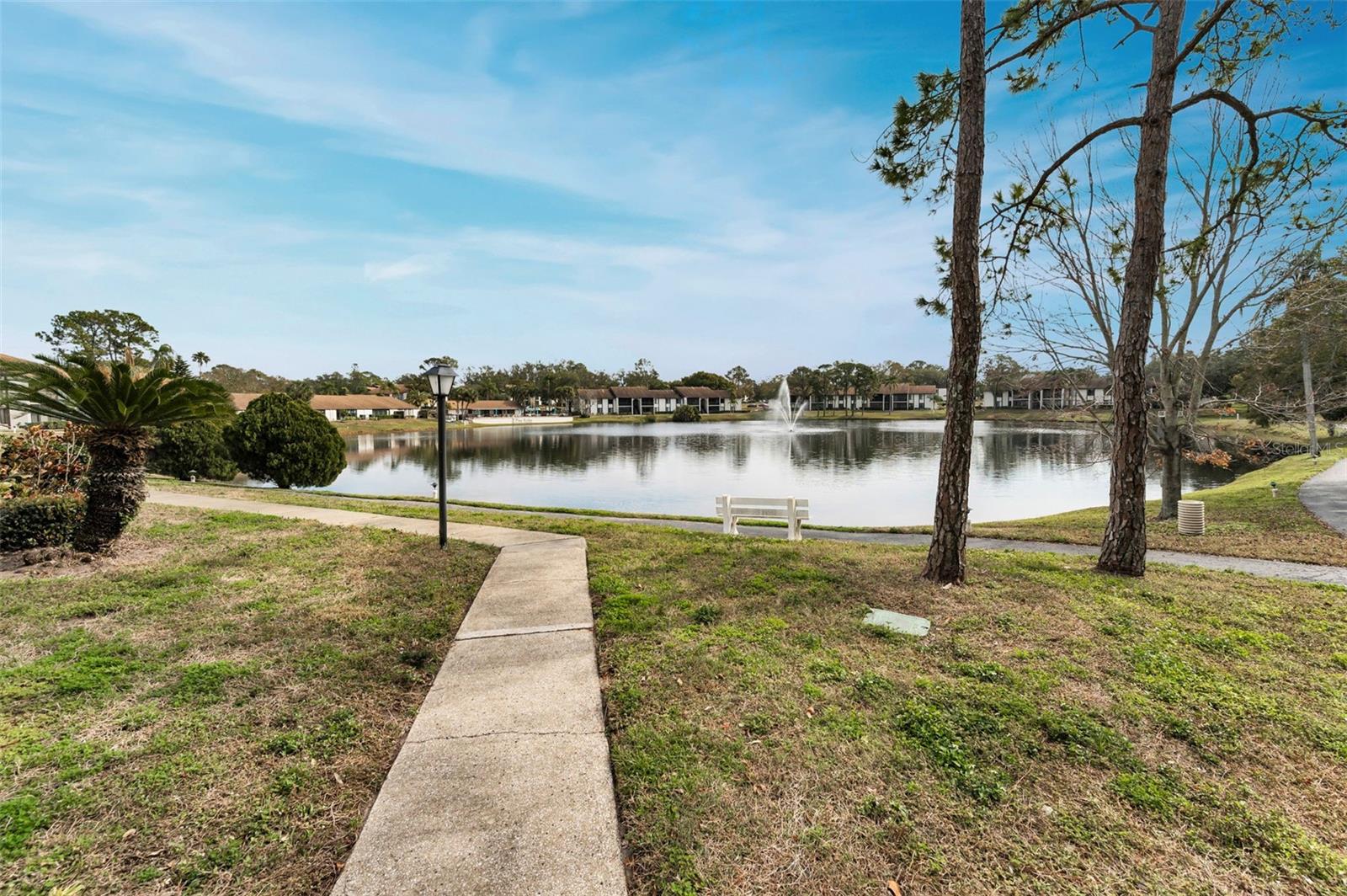 One of two irrigated ponds, located behind building 1882