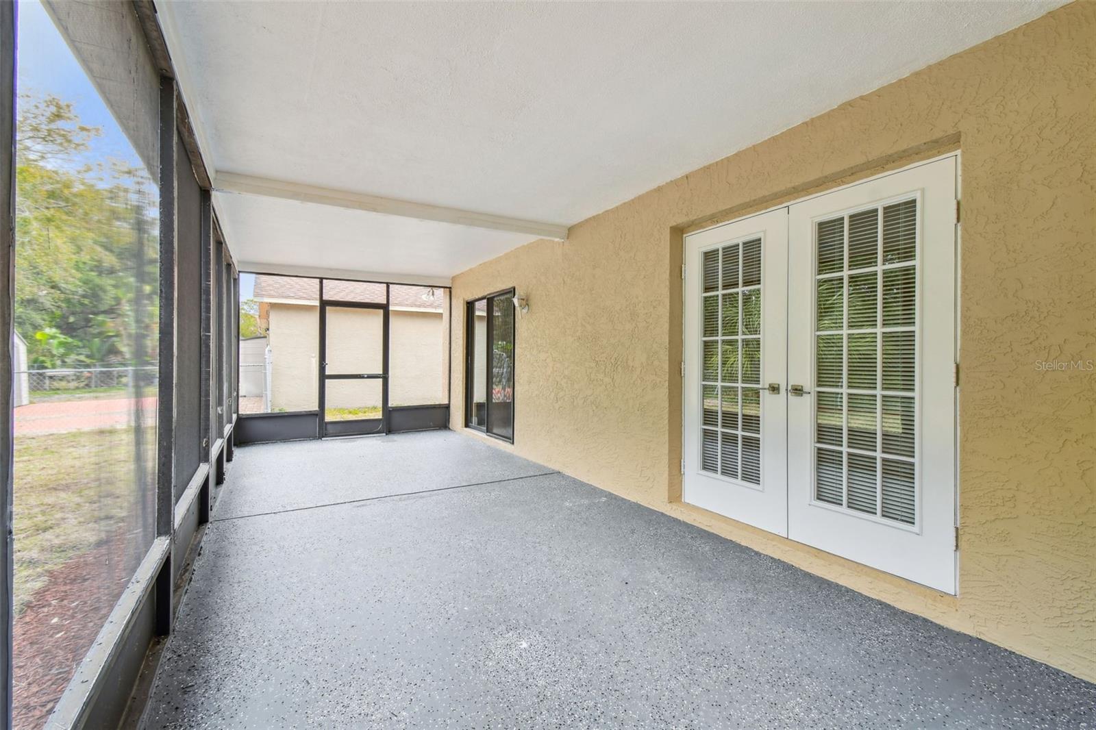 Screen enclosed porch