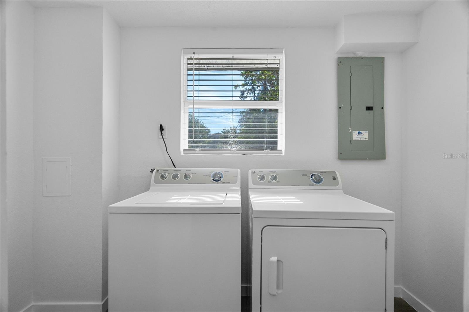 A finished indoor laundry room (not included in the square footage).