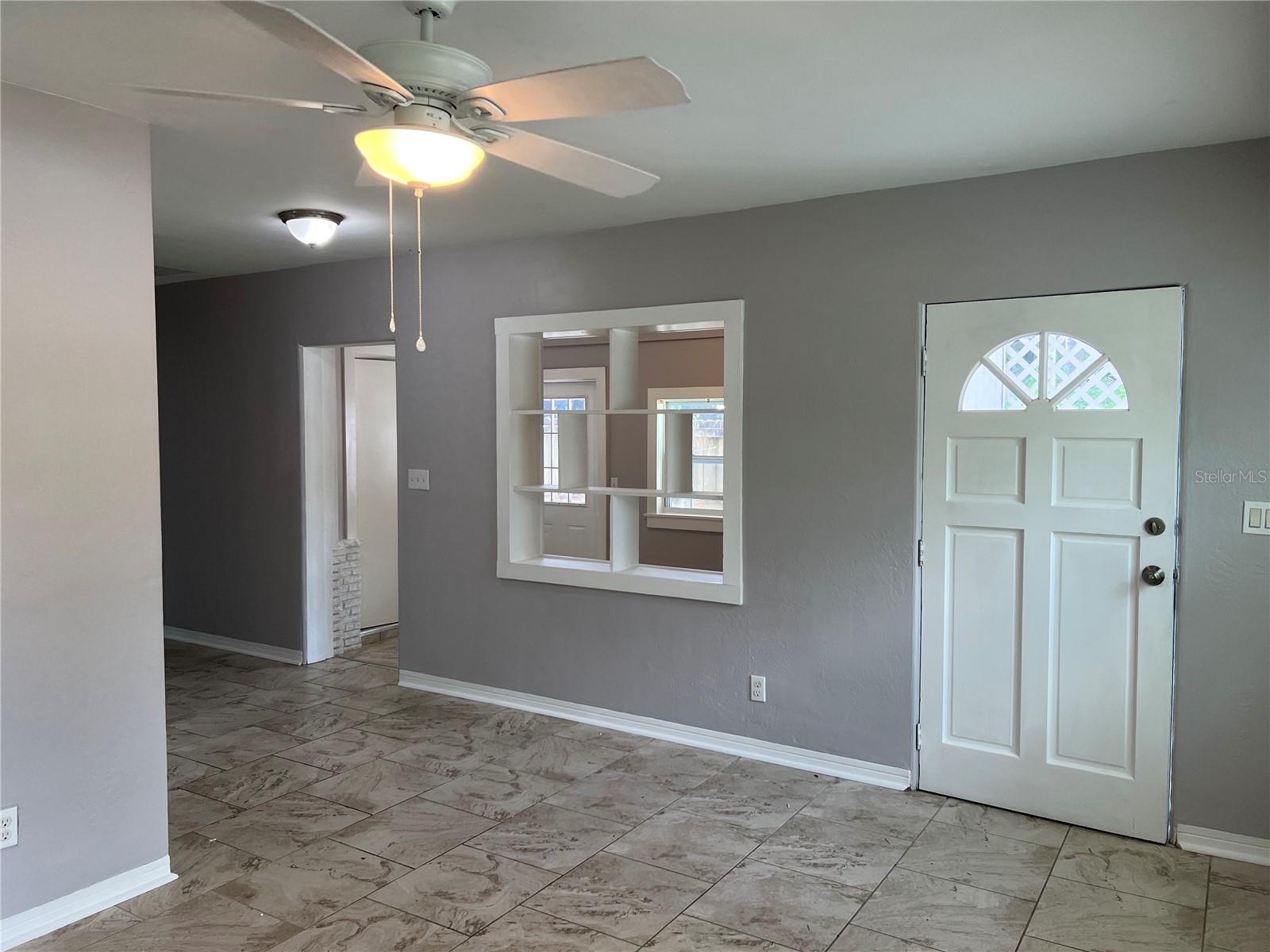 View toward bonus area from living room