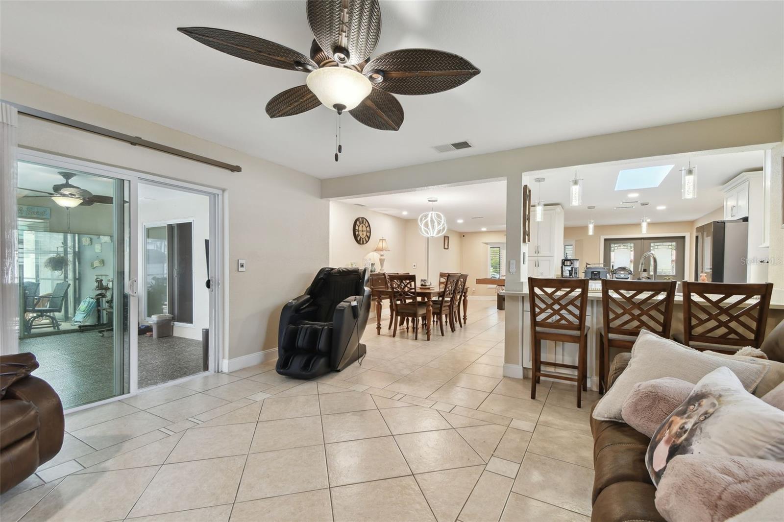 Family Room Open Concept & Airy Living Space