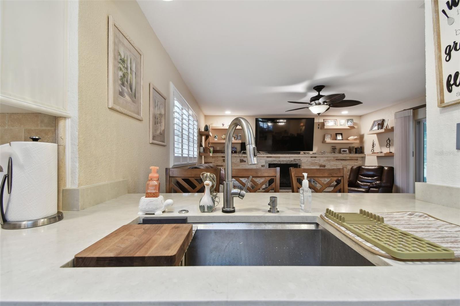 Open Concept Kitchen With Plenty Of Counter Space