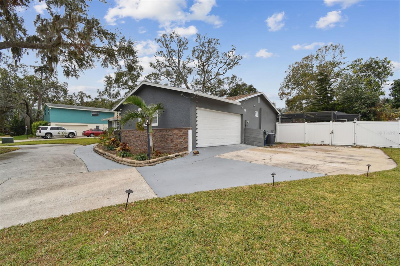 Driveway Leading To Garage