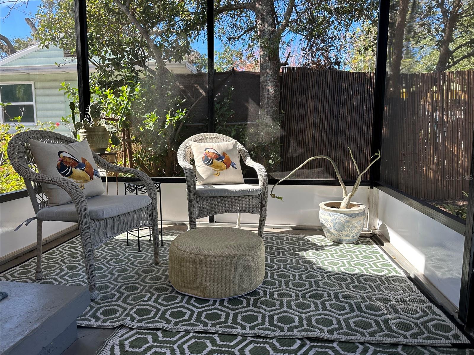 Lovely screened porch