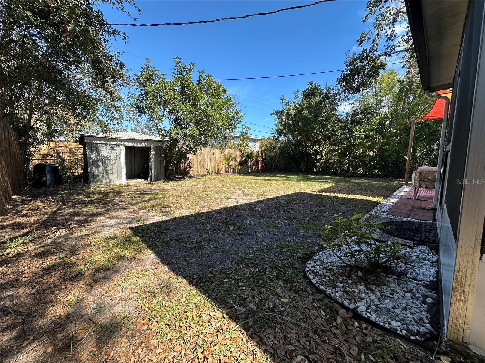 Backyard view