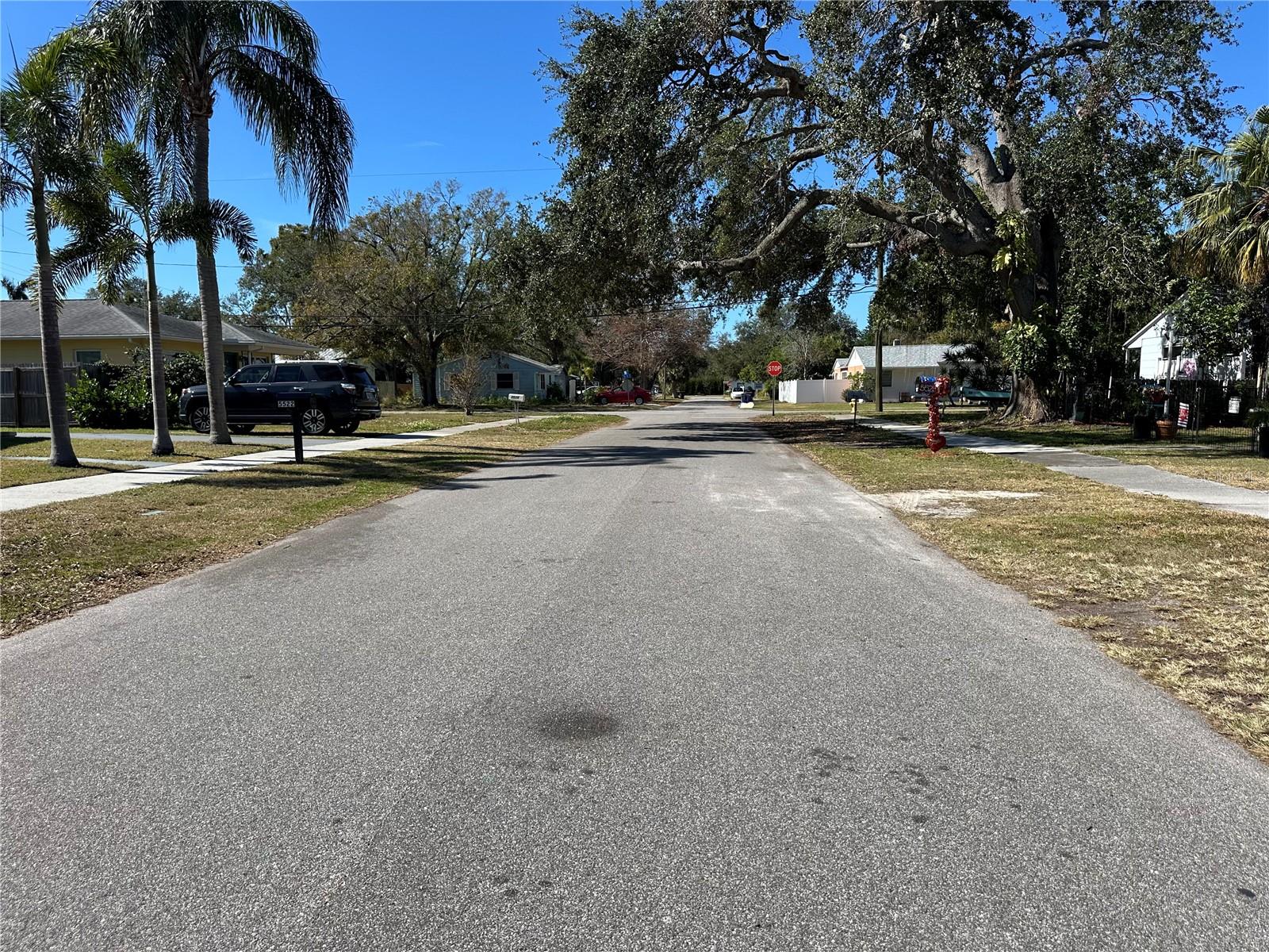 Quiet neighborhood streets