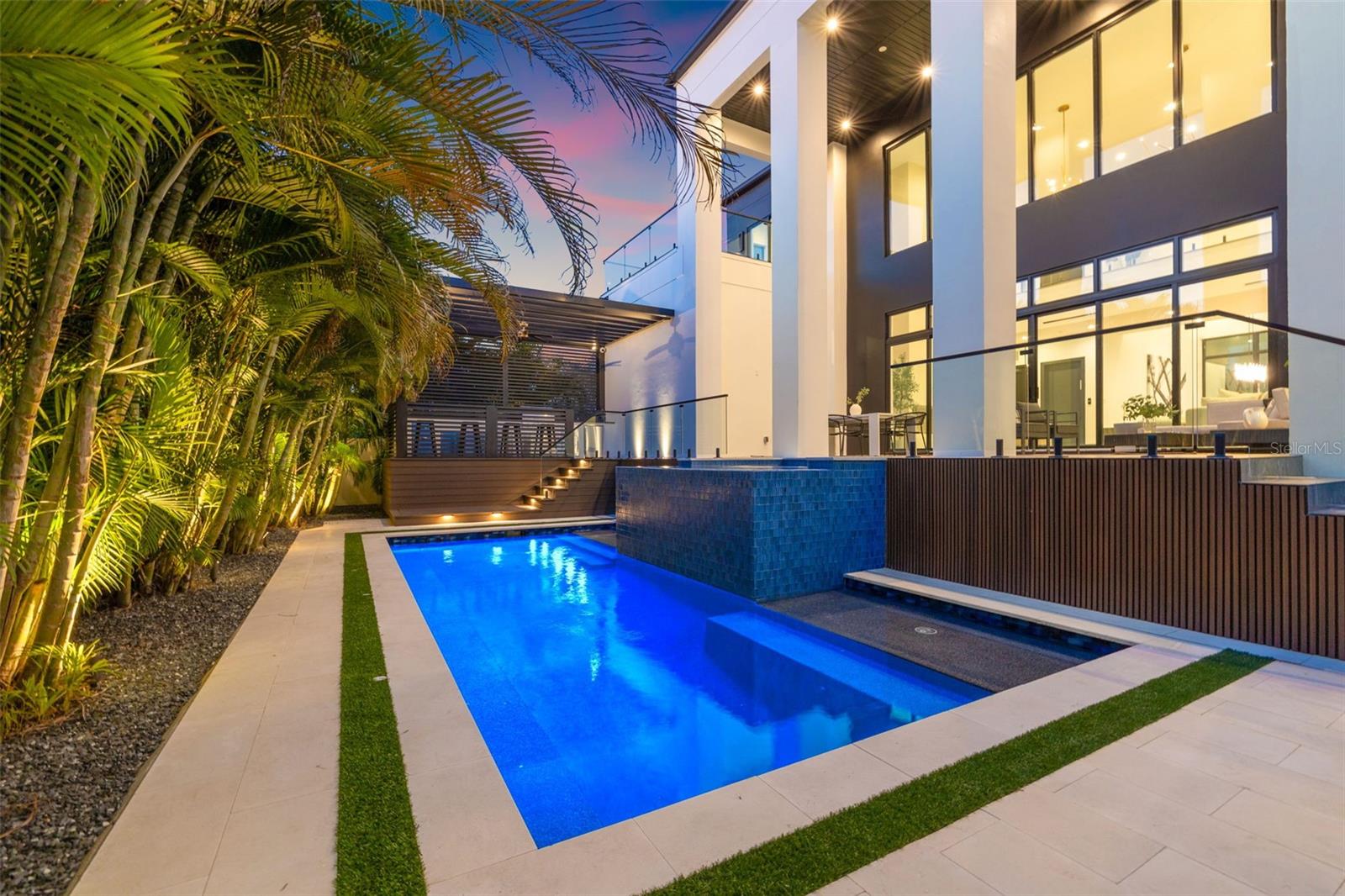 Outdoor saltwater pool