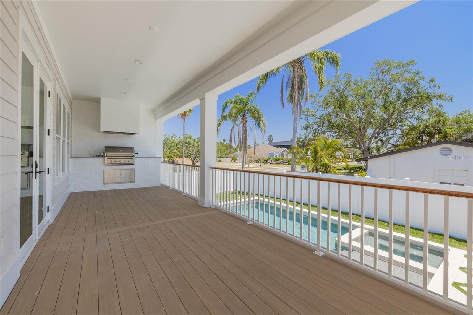 Outdoor patio. You can access this area from the living area or the guest room.