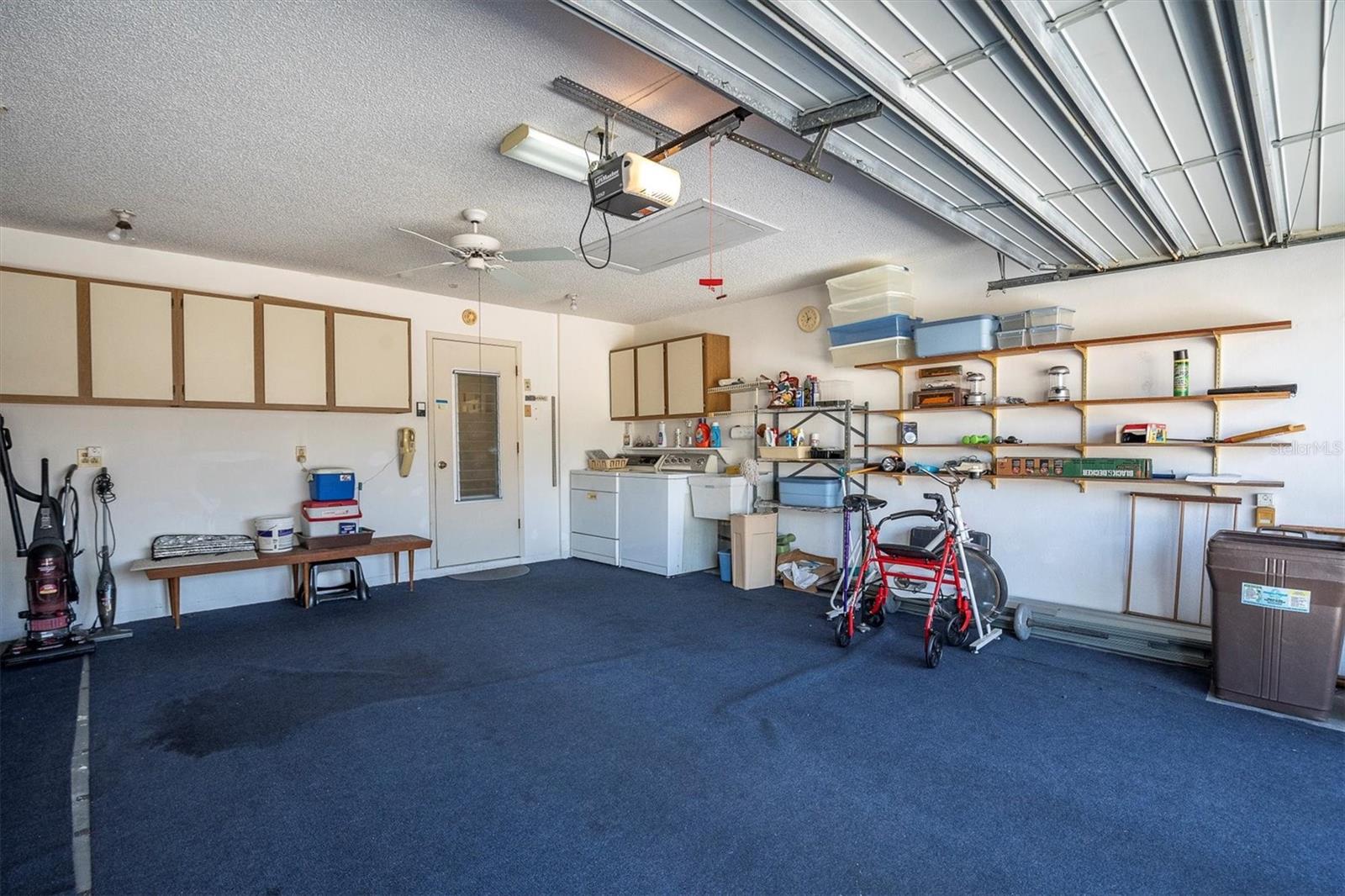 Laundry in garage