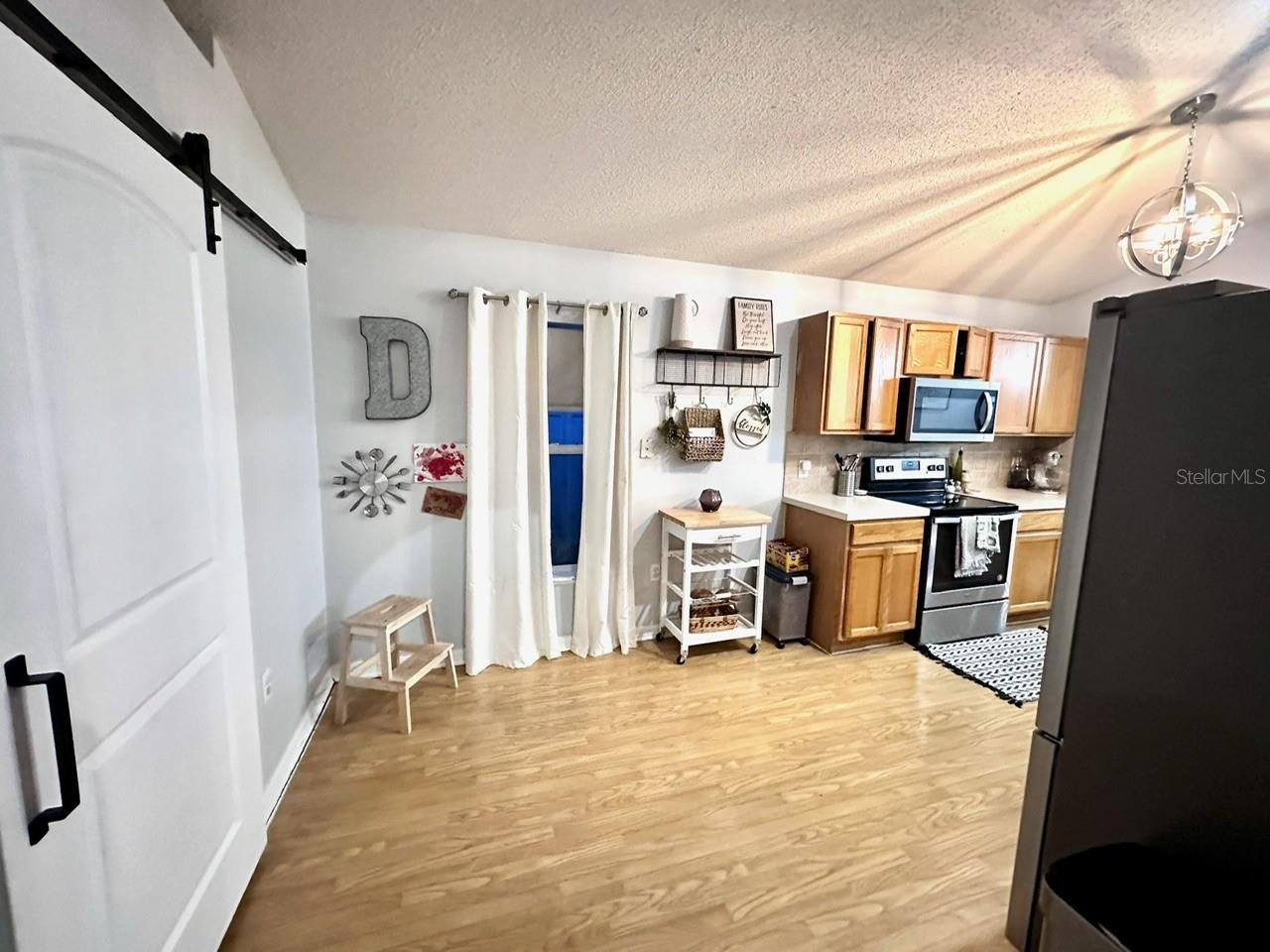 Laundry to Left, Kitchen to Right