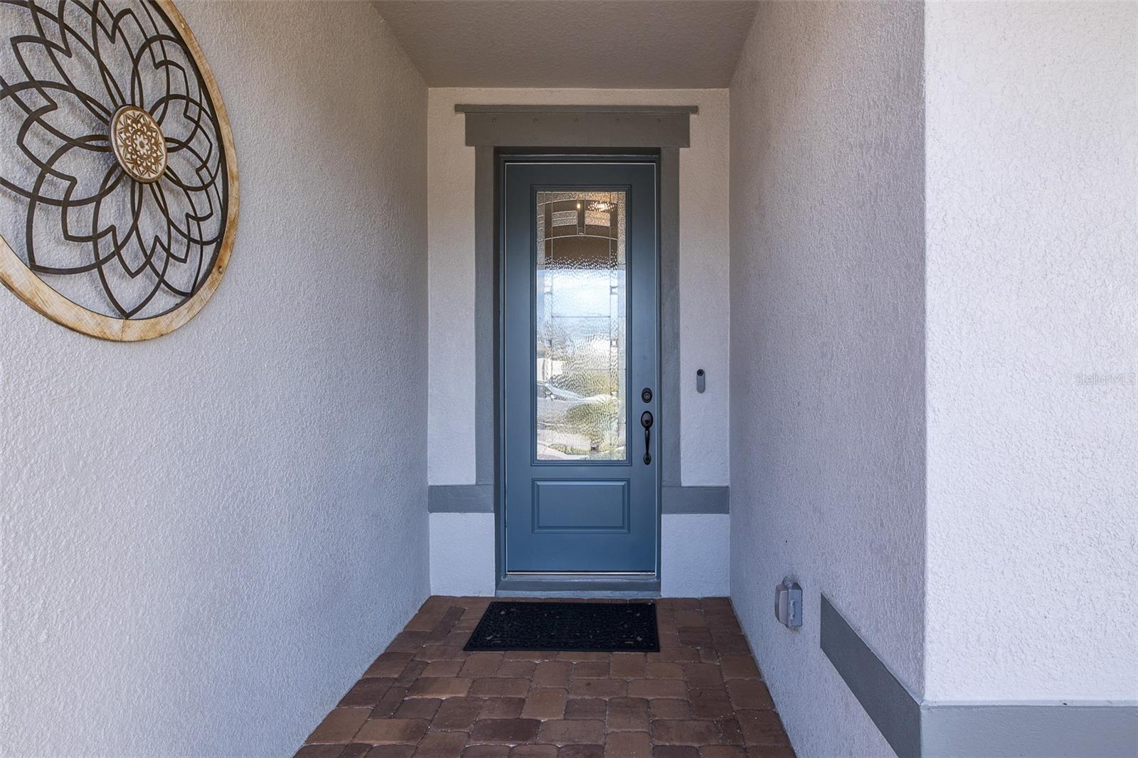 LEADED GLASS 8 FOOT FRONT DOOR