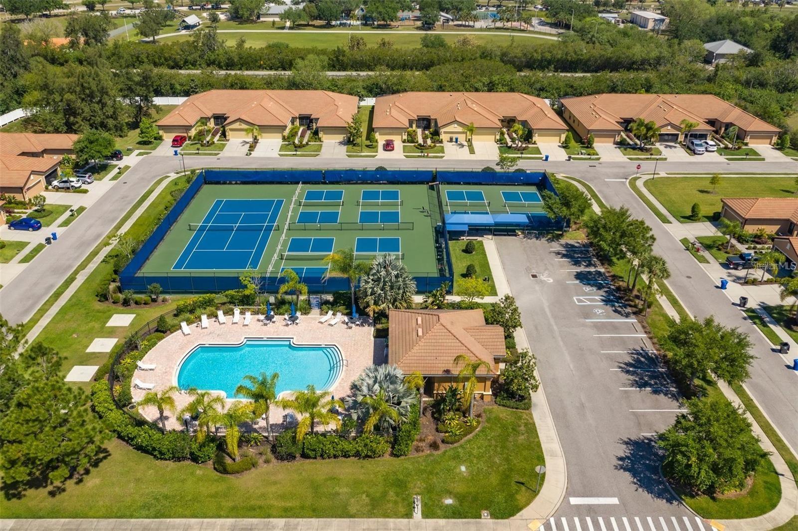 pool and courts