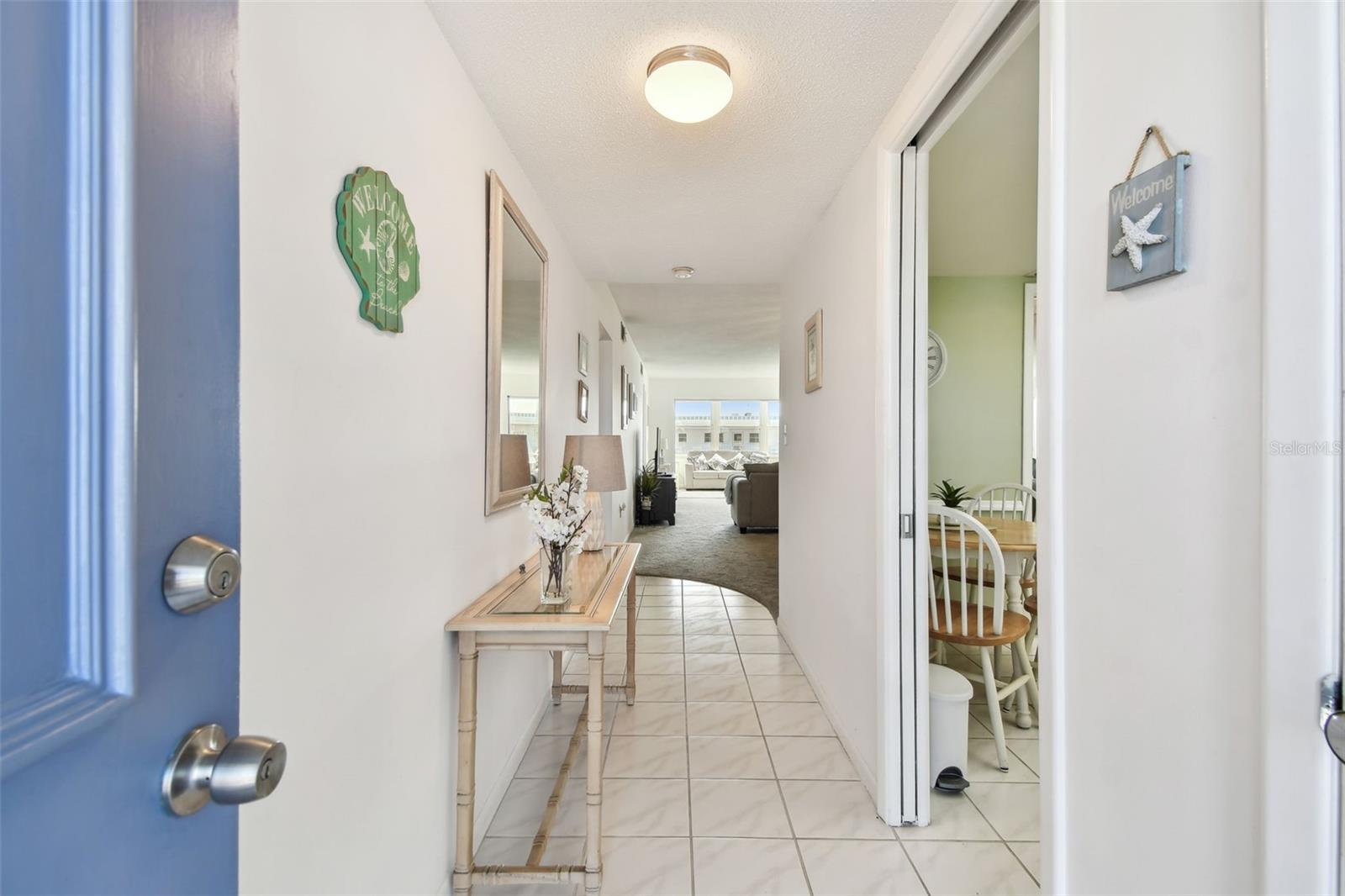 Front Door Entry Kitchen to the Right