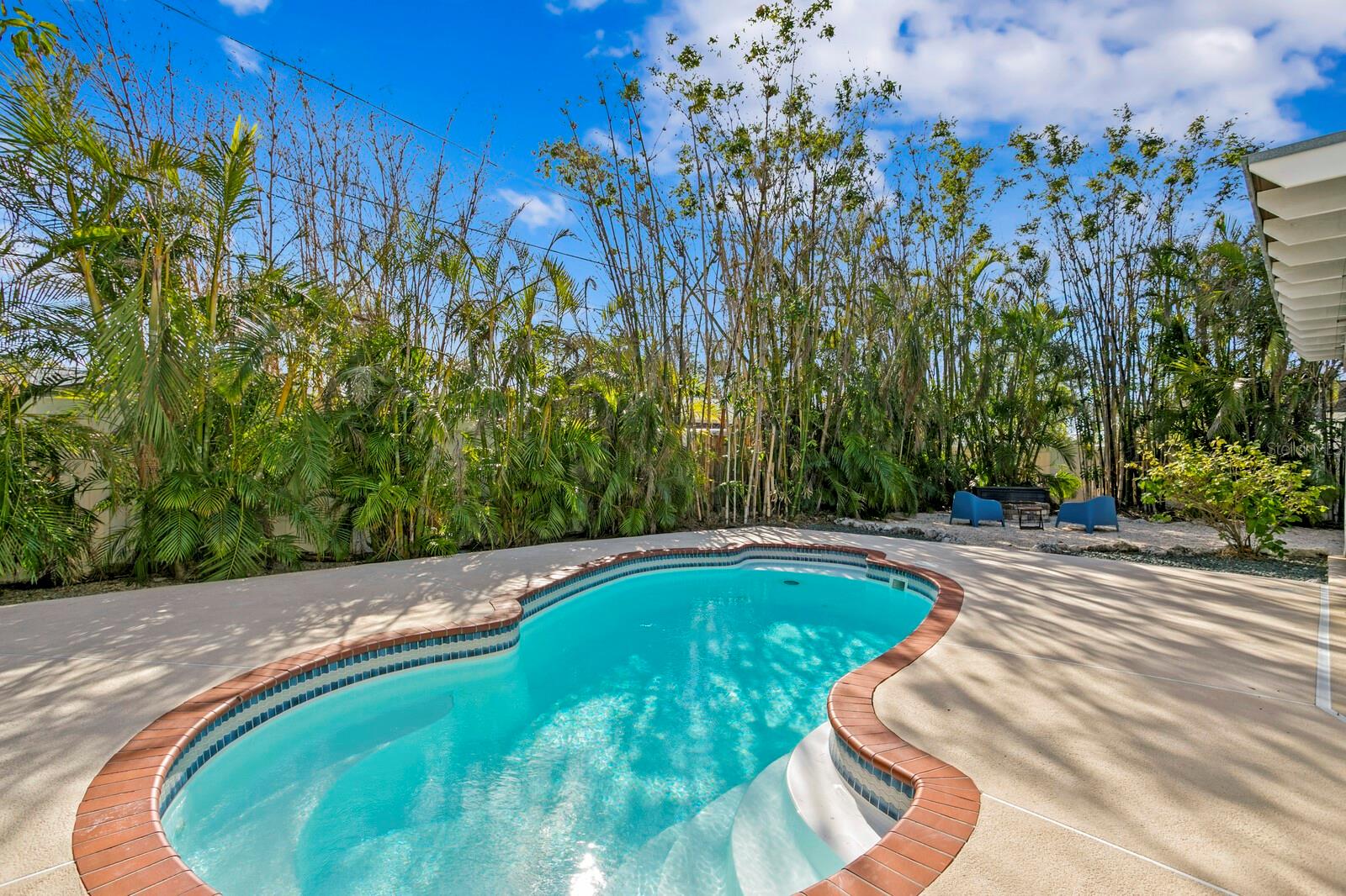 Relaxing pool views