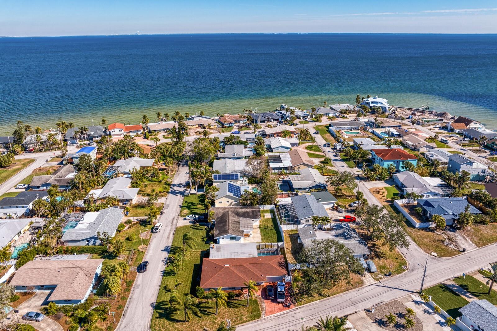 Bright blue waters of Tampa Bay