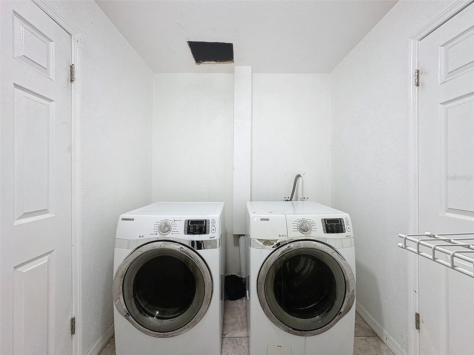 Laundry Room in Primary Closet