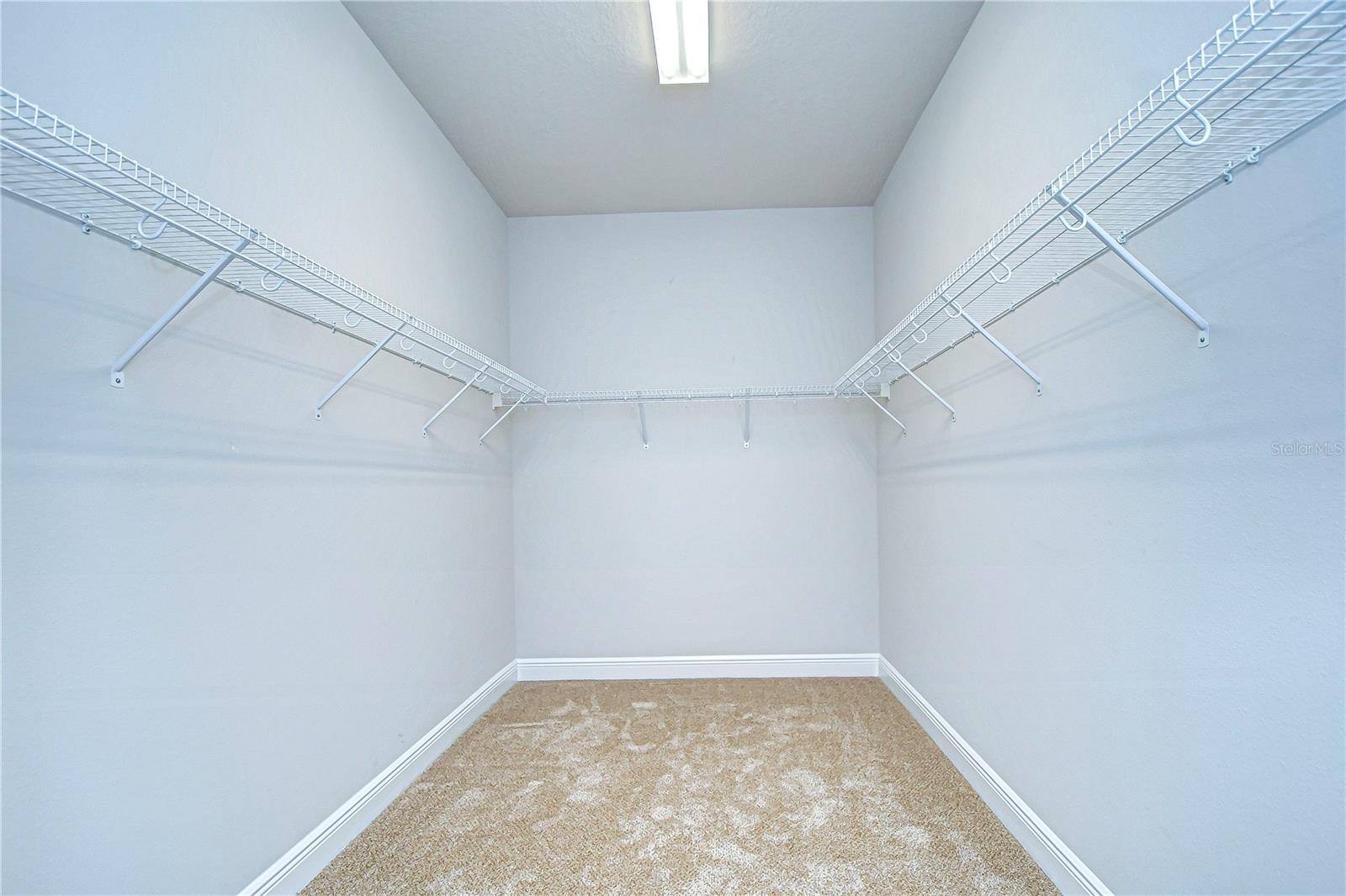 Primary closet is both functional AND expansive!