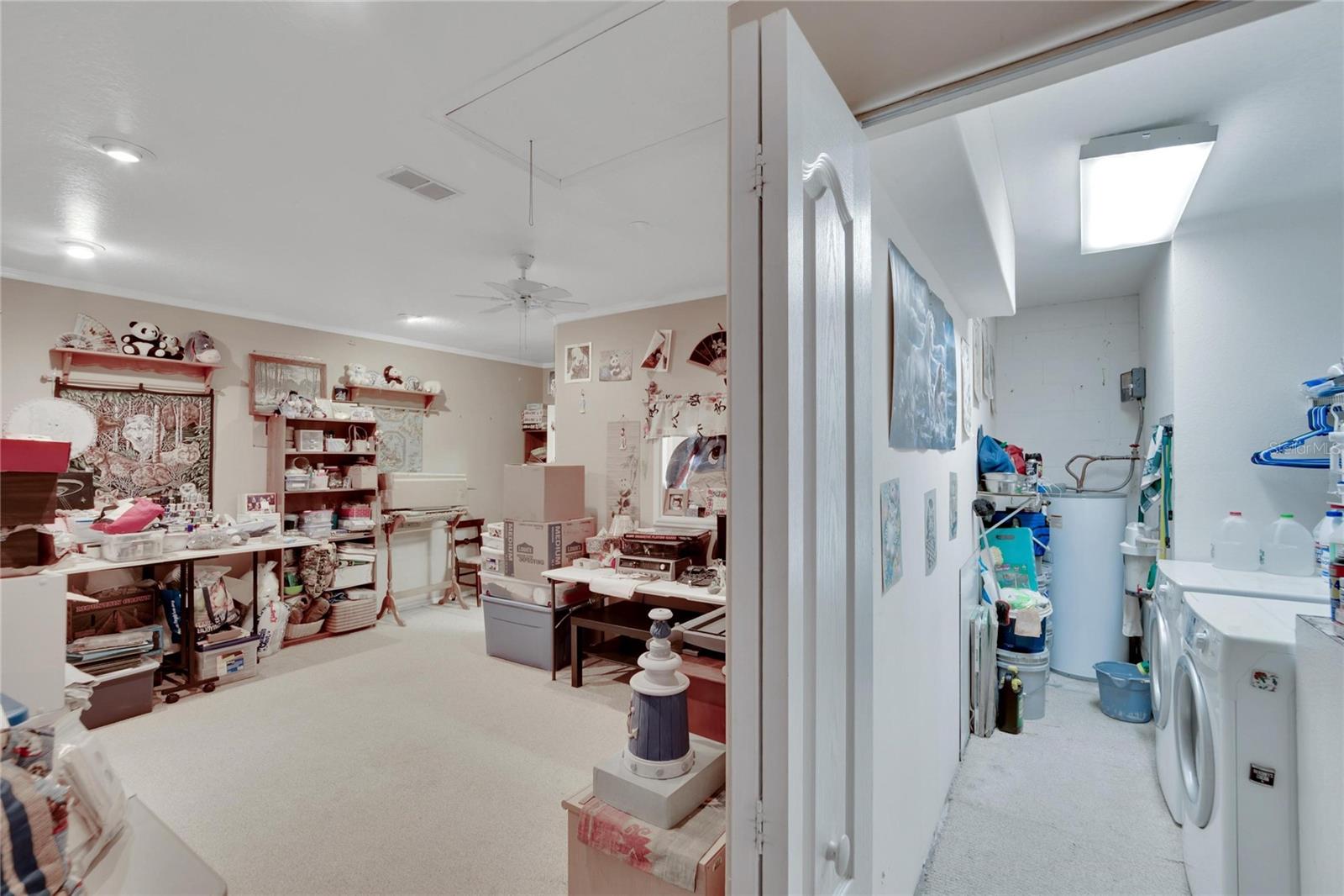 Converted Garage to Bonus Room and view to Laundry Room